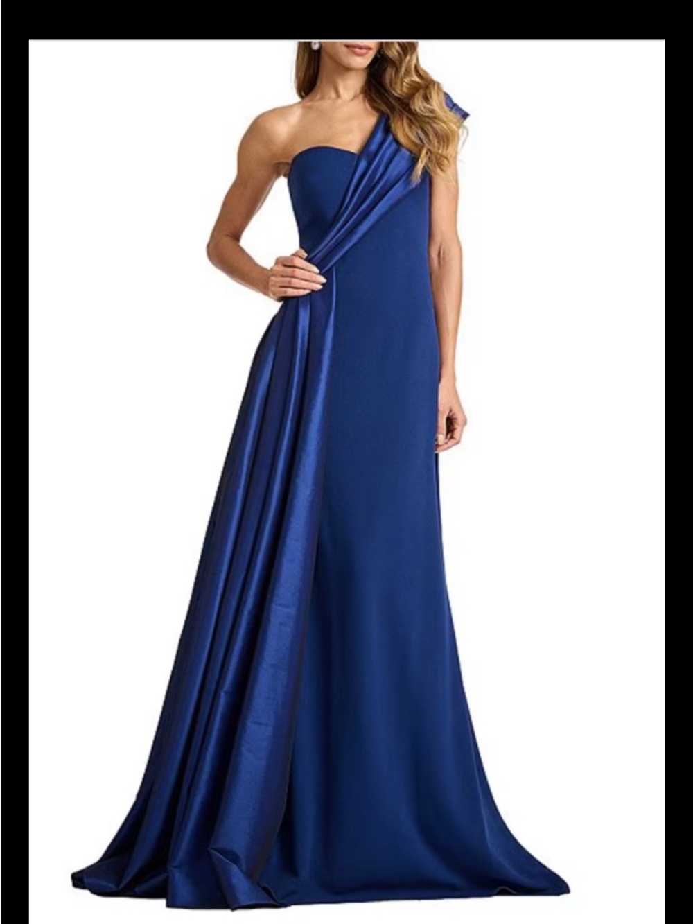 Tadashi ShojiOne Shoulder Taffeta JerseyGown,szXL,new Without Tag